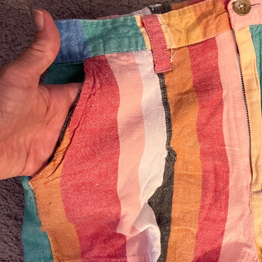 Billabong Multicolor Striped Women’s Shorts - Picture 4 of 12